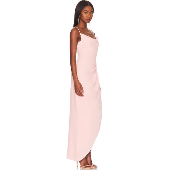 MORE TO COME Catalina Wrap Maxi Dress in Blush NWT Size XXS - Picture 2 of 3